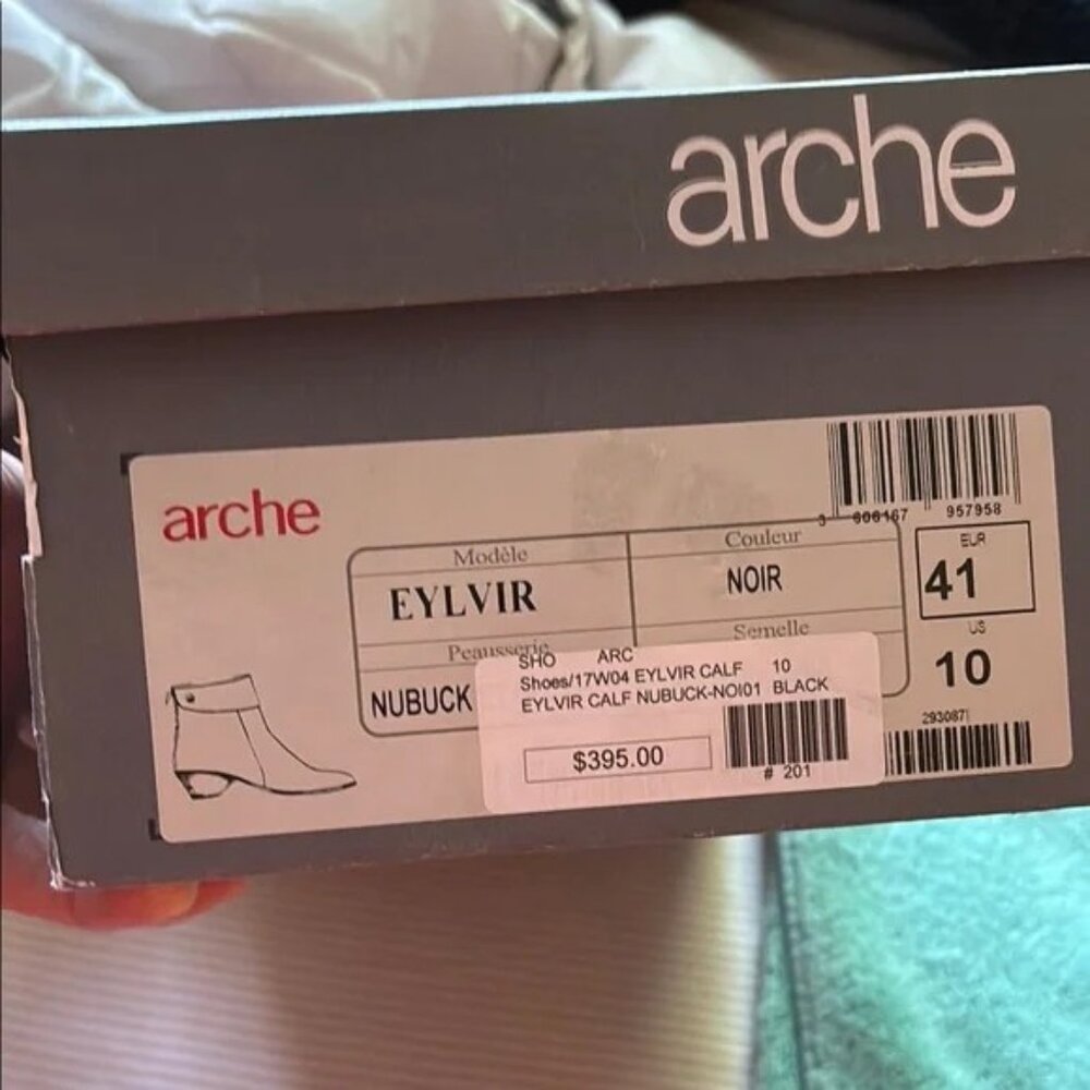 Arche Black Ankle Boots NIB Euro 41 - Picture 4 of 9